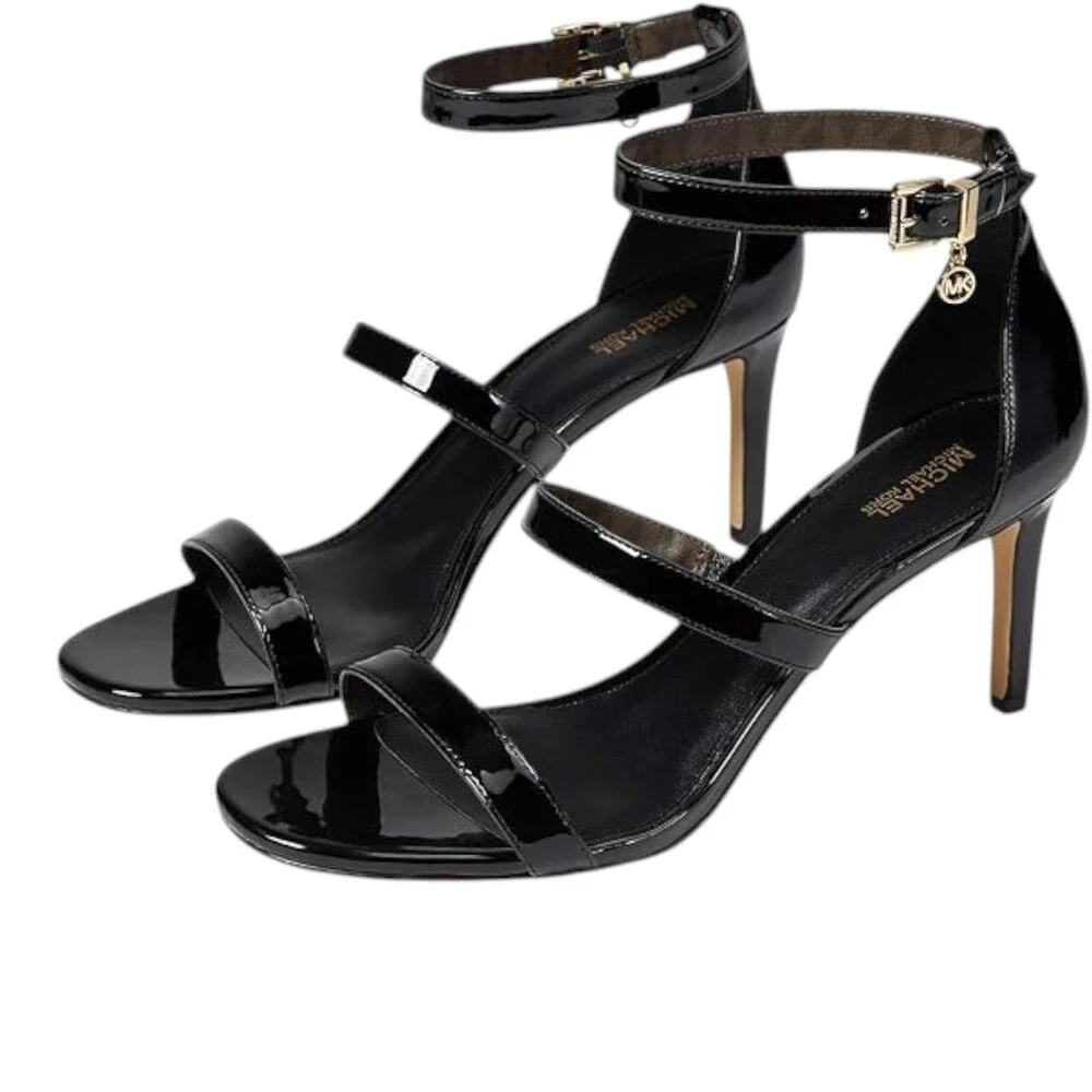 Michael Kors Koda Sandal Black Strappy Heel Women's - 40S3OMS2A
